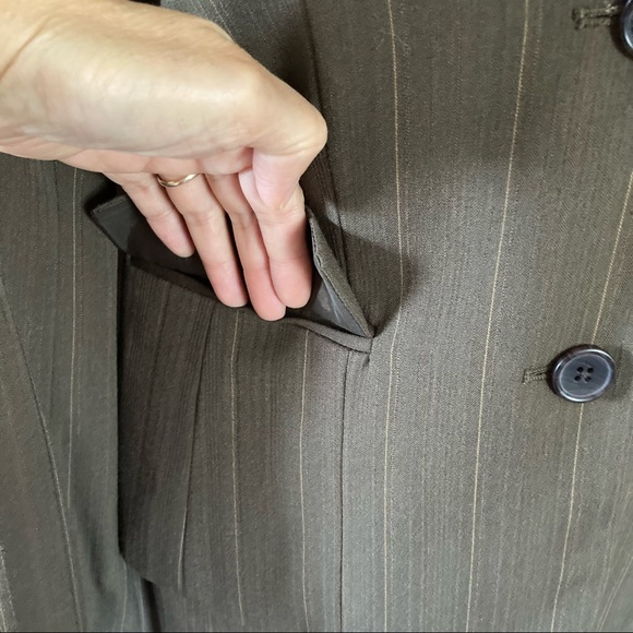 Rafaella Brown 2-pc Job Work Office Suit Size 8  6 - Picture 6 of 16